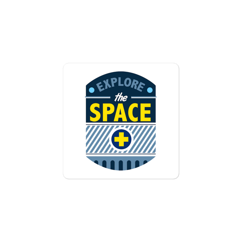 Explore The Space Sticker