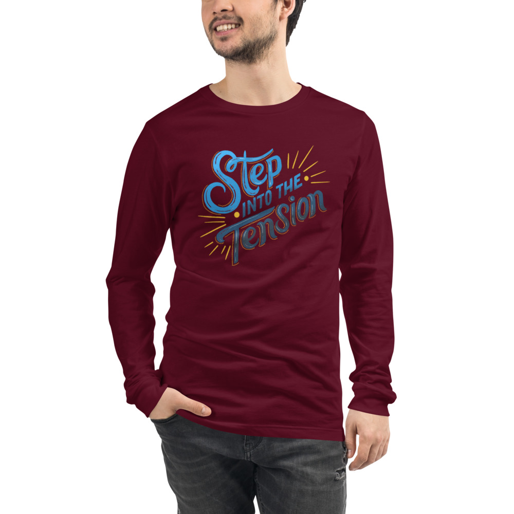 Step Into The Tension Unisex Long Sleeve - Image 4